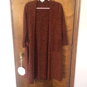 Burnt orange Lularoe Cardigan